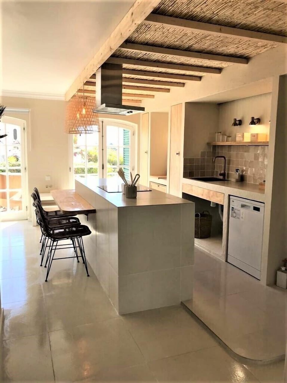 Open Kitchen to Living Room