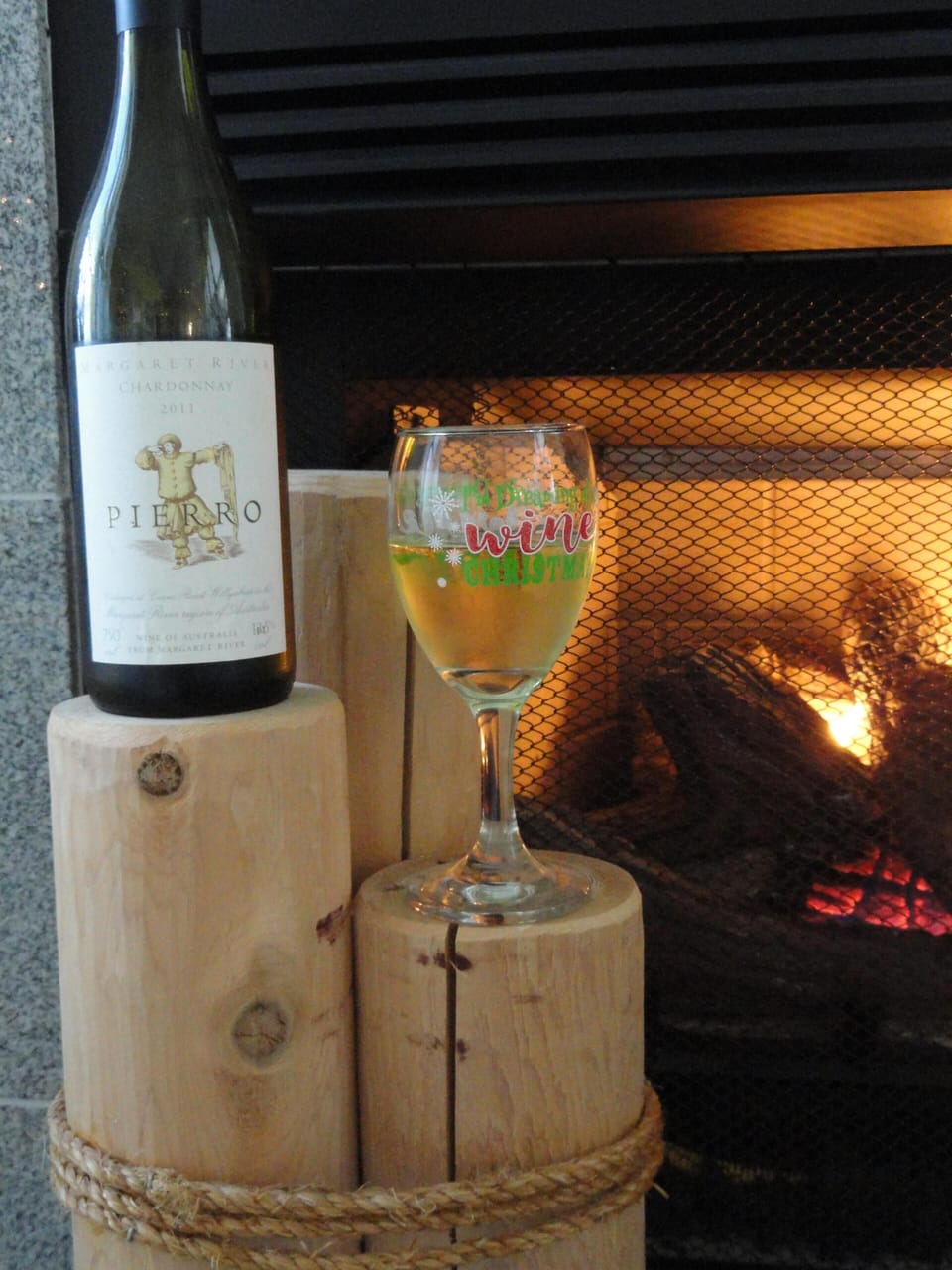 Enjoy the beautiful gas log fire place