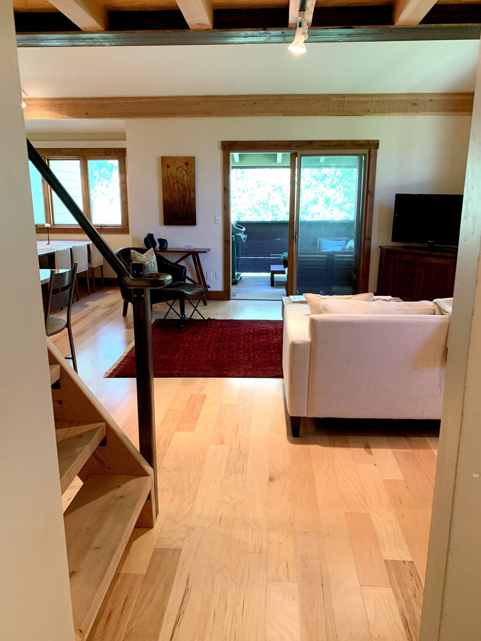 Looking into living room from entry.