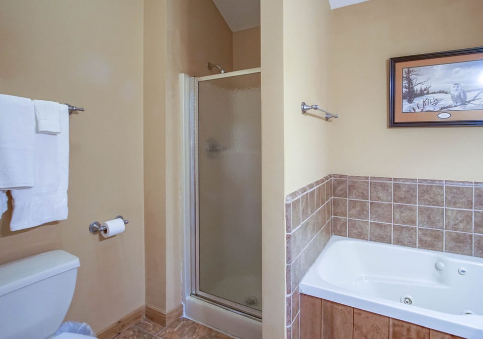 The master bathroom is located on the 3rd floor in the master bedroom.