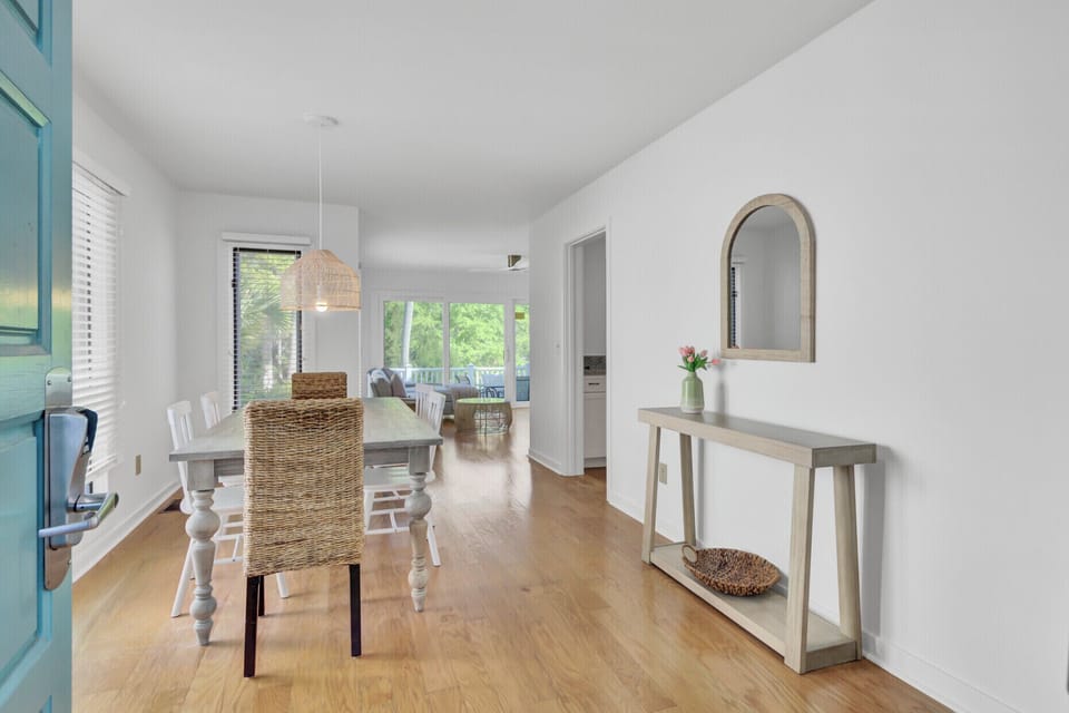 Your open dining area flows seamlessly to the living space, creating perfect gathering spots for memorable meals together.