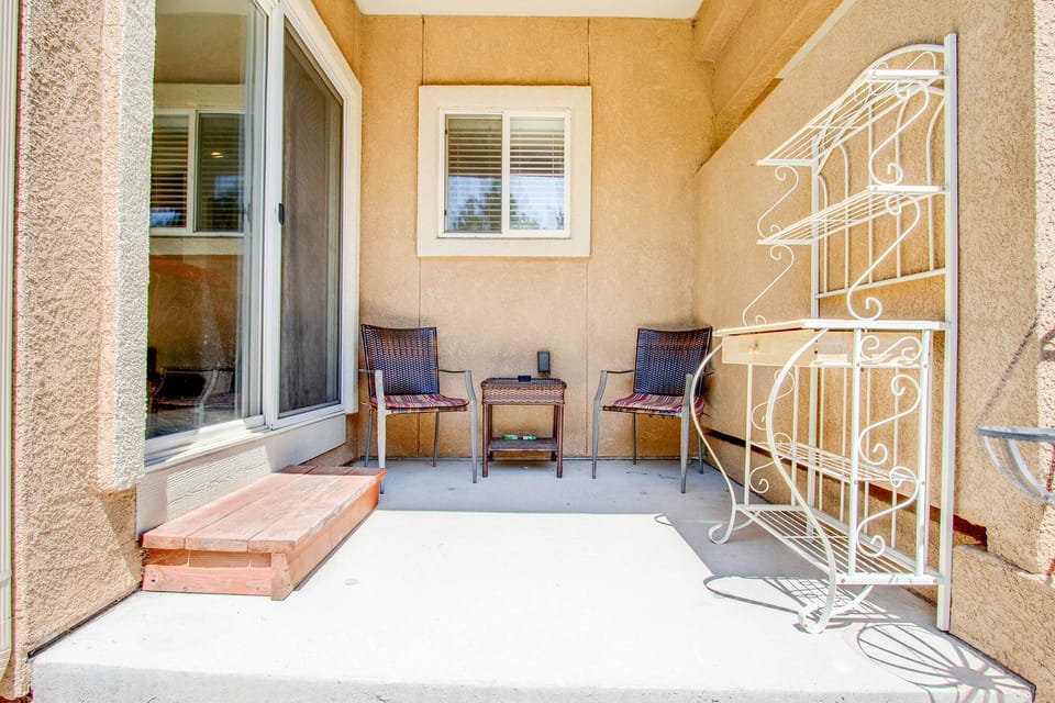 Some seating on the patio