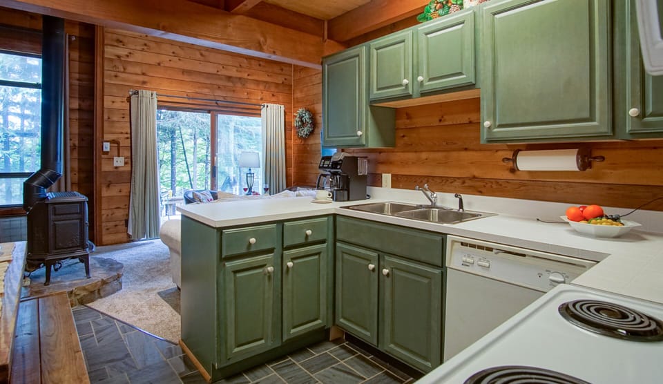 Kitchen with a drip and Keurig coffee maker
