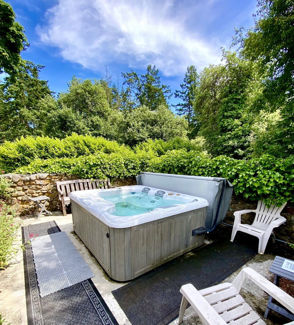 Hot tub area