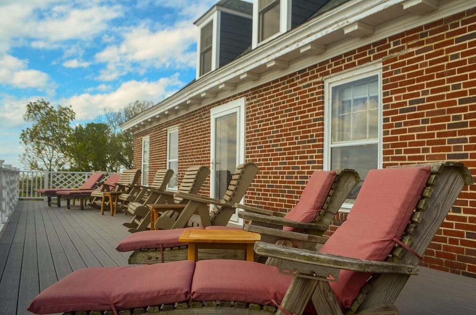 Balcony overlooking Chesapeake Bay