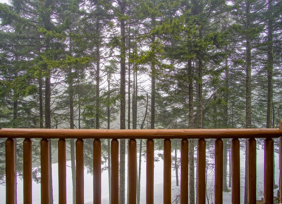 The view from the balcony the hot tub is on!