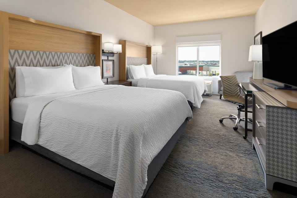 Standard Room, 2 Queen Beds | Desk, cribs (surcharge), rollaway beds (surcharge), WiFi (free)