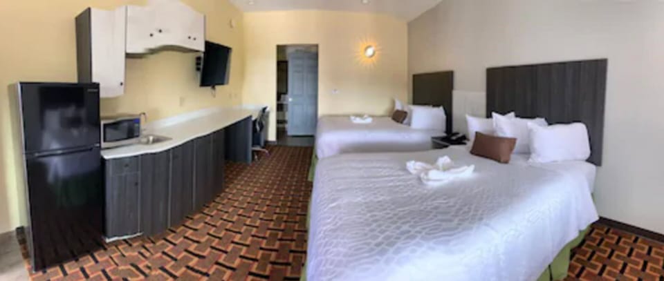 Deluxe Single Room, 1 King Bed, Non Smoking, Refrigerator & Microwave | Desk, blackout drapes, iron/ironing board, WiFi (free)