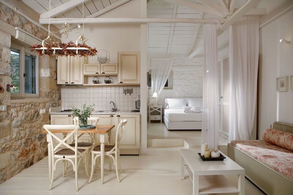 Superior Villa, Sea View | Living area | TV, DVD player