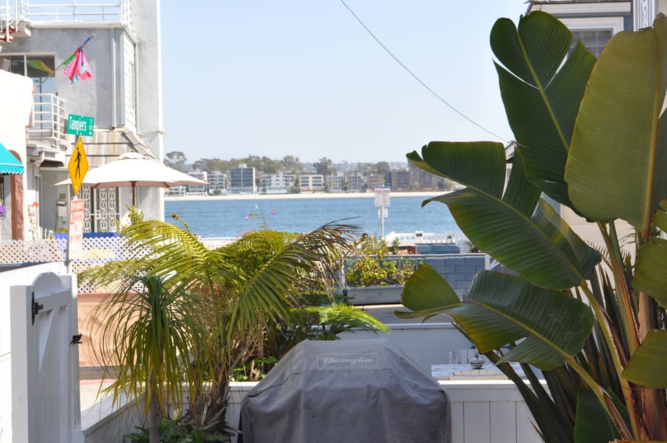 View of bay from front patio steps