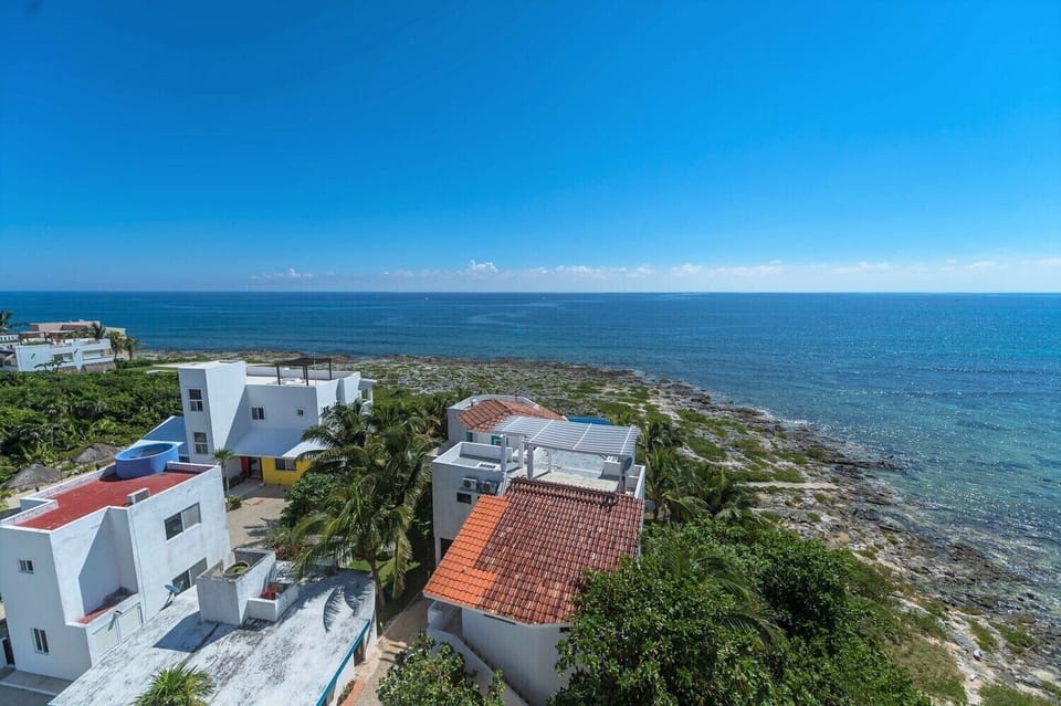 Aerial view - La Iguana condo 4, 1 bedroom Akumal vacation rental Akumal Mexico vacation rental