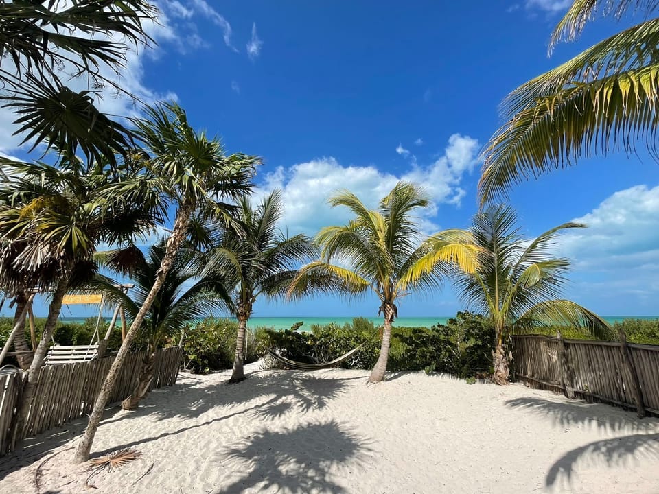 Private beach
