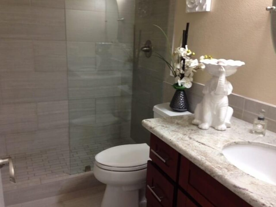 New walk in shower 