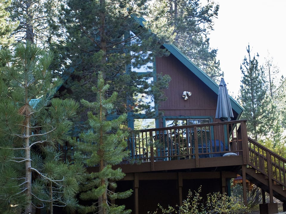 View of the cabin's deck