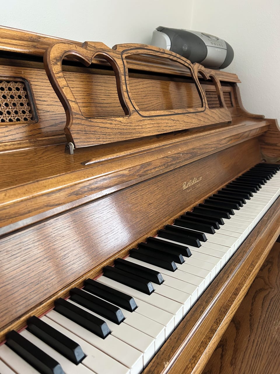 Piano in upstairs living room.  Tuned summer 2025.
