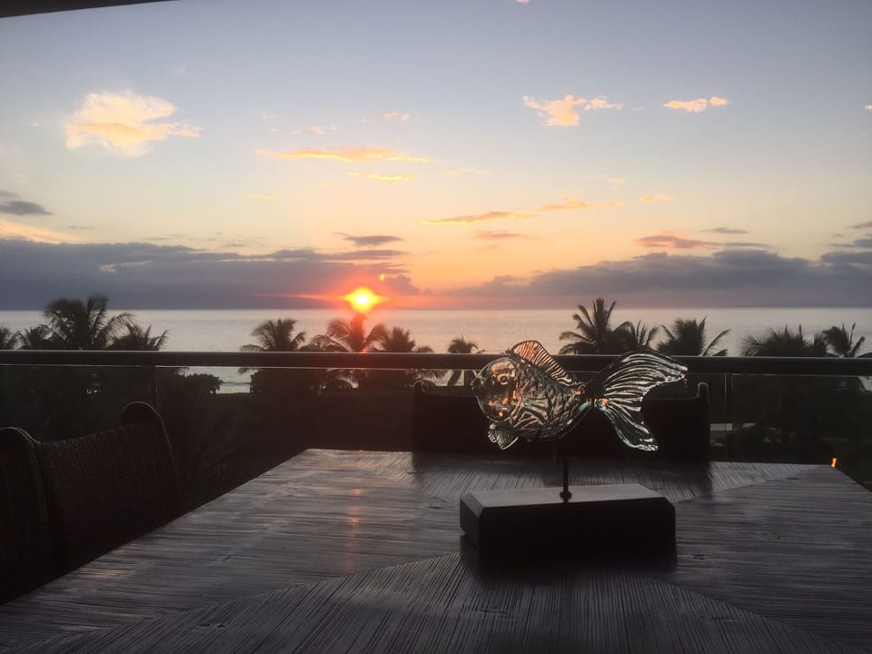 Sunset view from our lanai