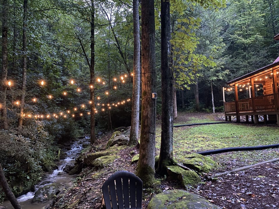 Evening string lights