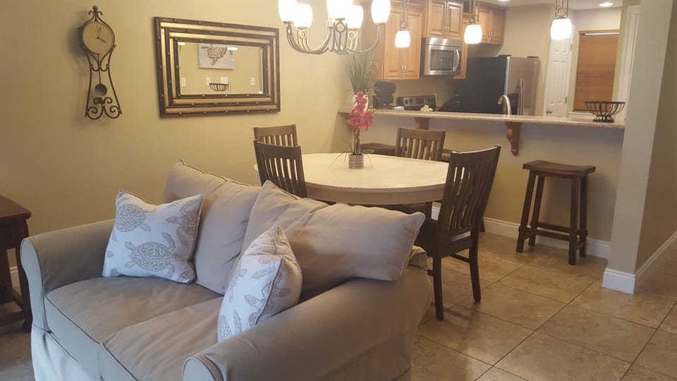 New Dining Table seats 4 and 3 New Bar Stools 