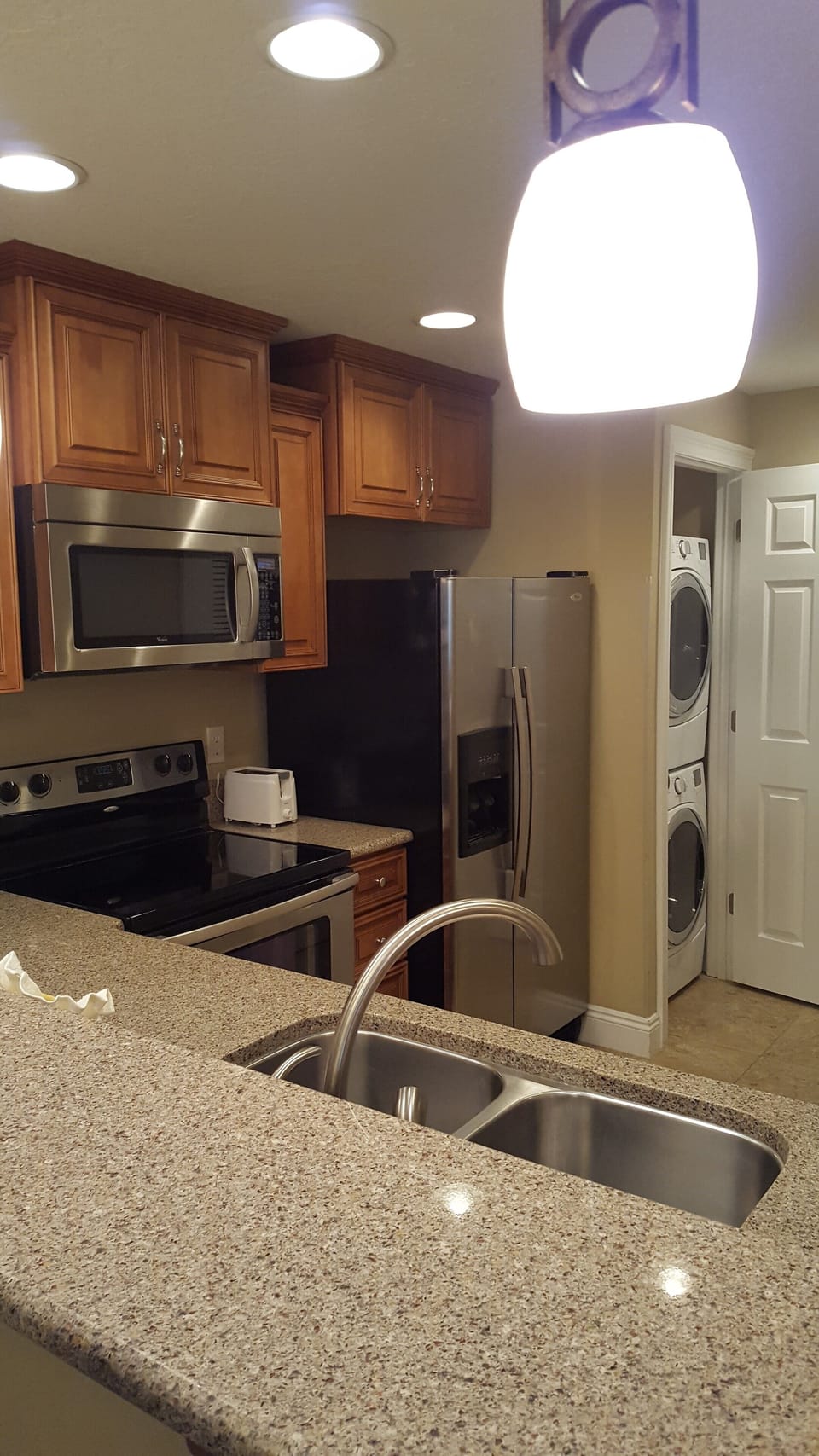 Remodeled Kitchen with new appliances and Front load Washer/Dryer