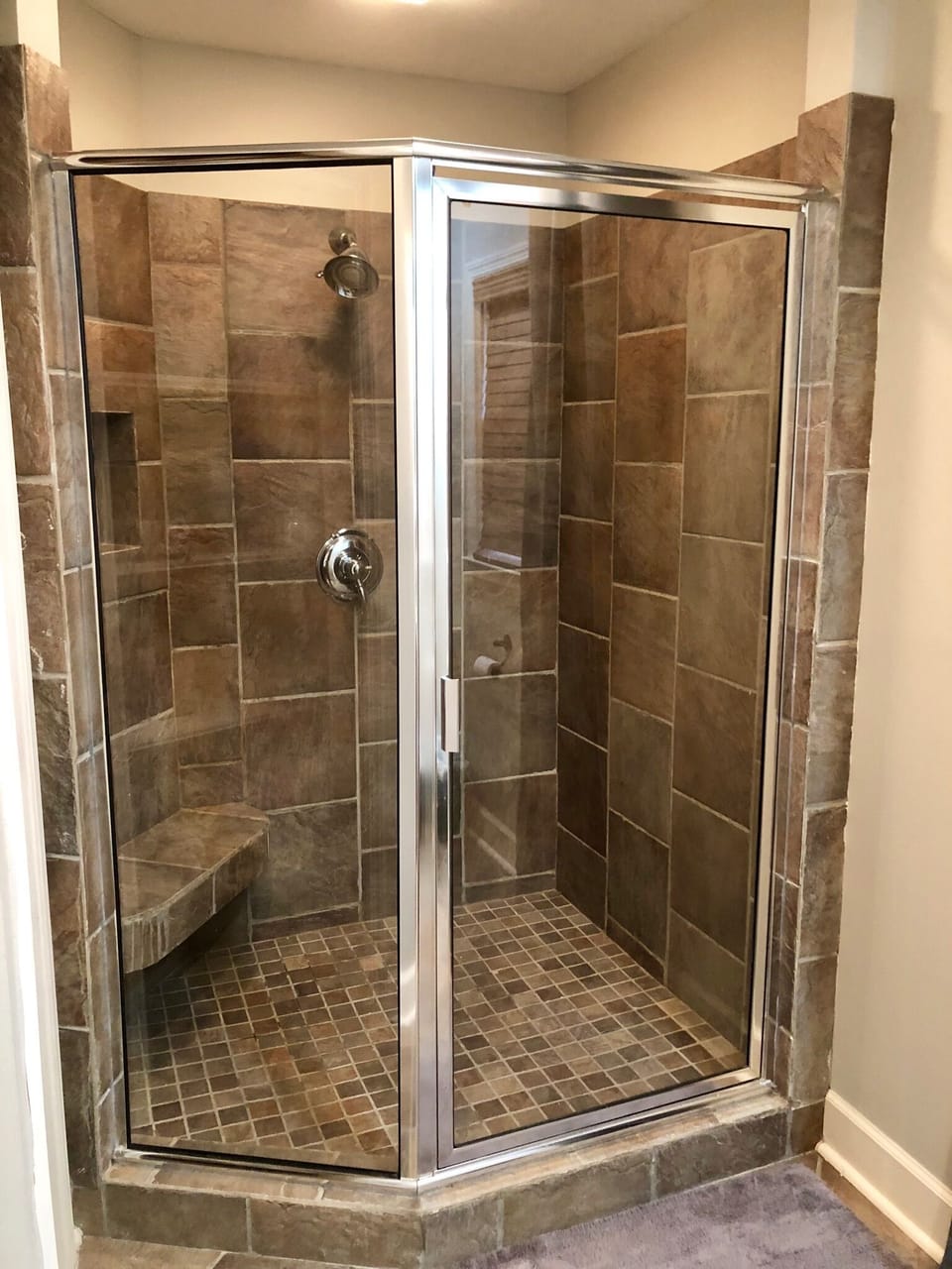 Upstairs bathroom shower