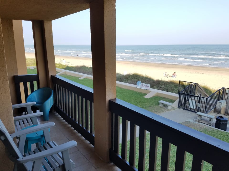 Outstanding view of beach with a view of the beach access right below.