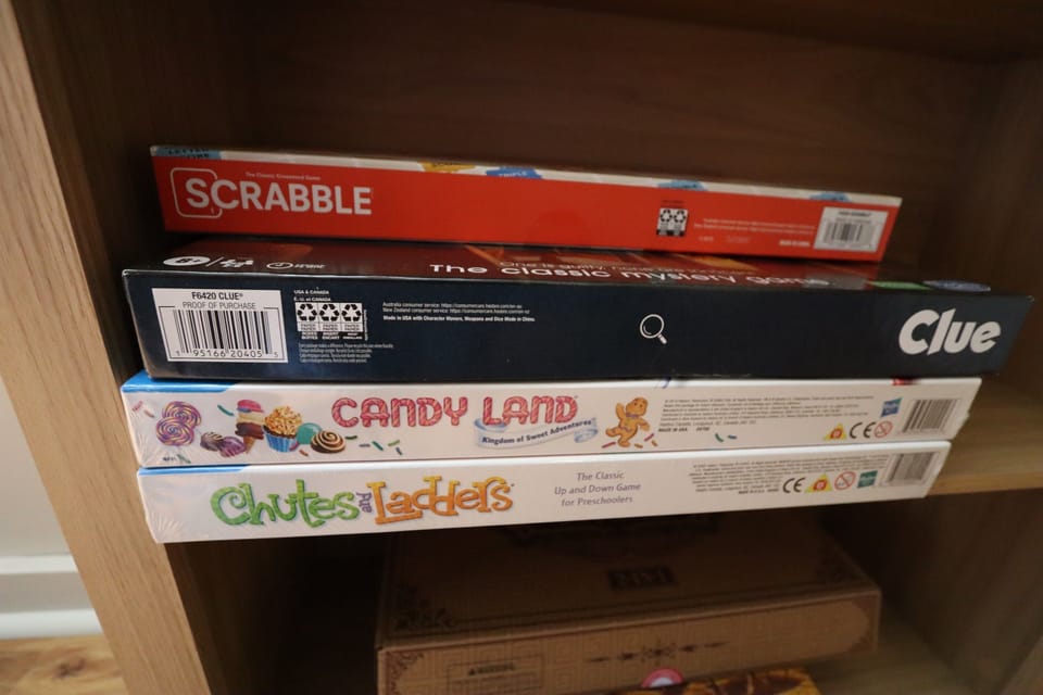 Good company, a table full of games, and nowhere else you need to be
