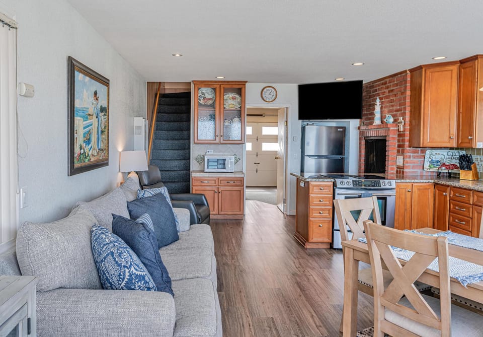 As you enter the house