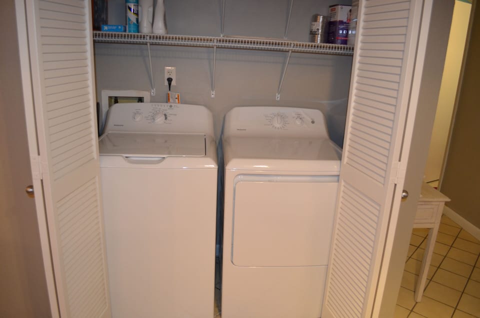 Full size washer & dryer provided for your convenience.

