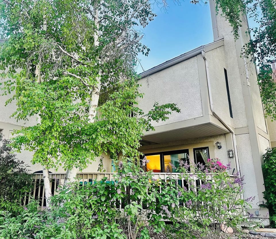 Large deck which leads to the living room.
