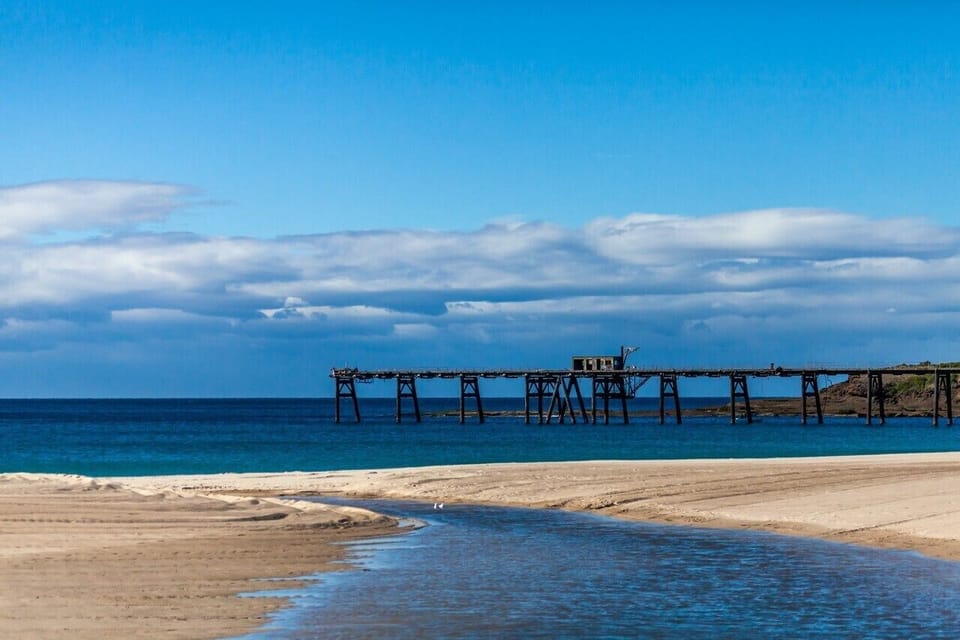 Pier and children's play lagoon