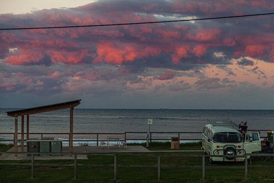 Another view from the verandah with iconic kombi