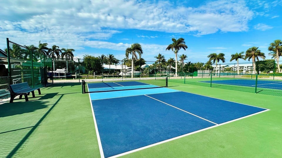 Pickleball and tennis courts.