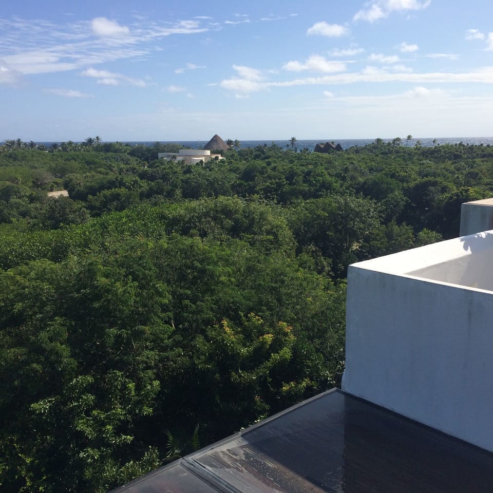 View from common area terrace 3rd floor between condo B and D.