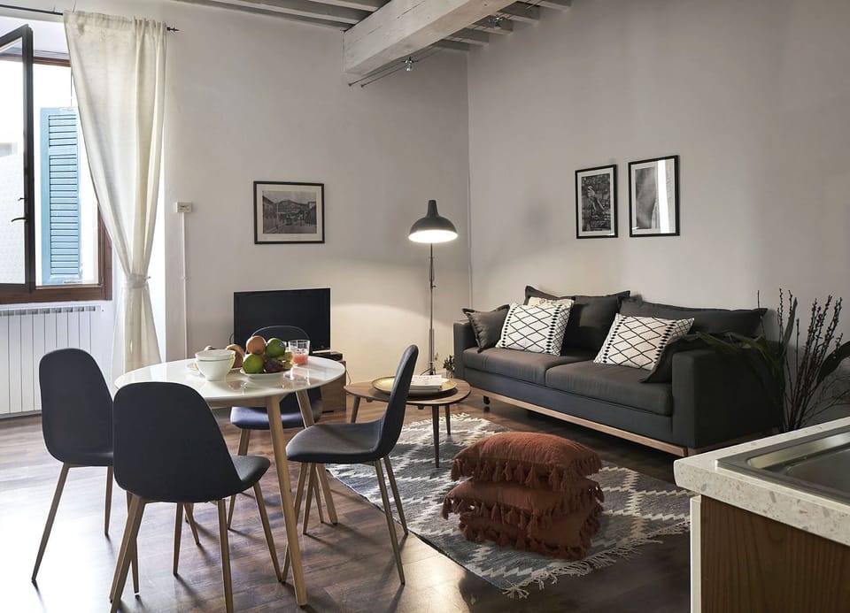 Apartment, 1 Bedroom | Living area | TV
