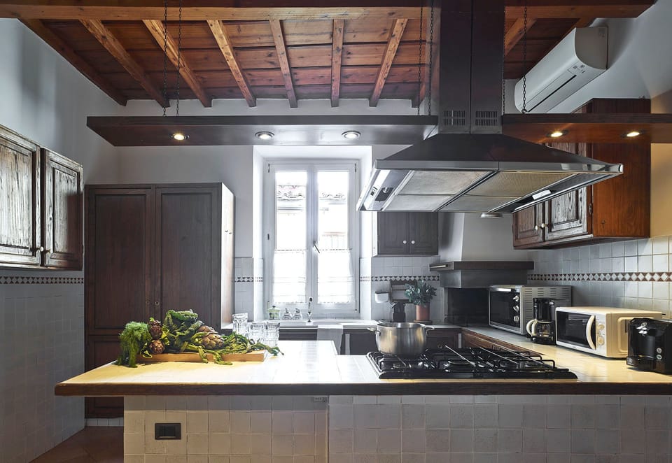 Apartment, 5 Bedrooms | Private kitchen | Fridge, highchair