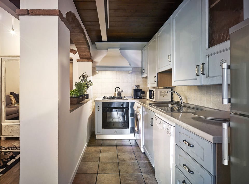 Apartment, 4 Bedrooms | Private kitchen | Oven, stovetop