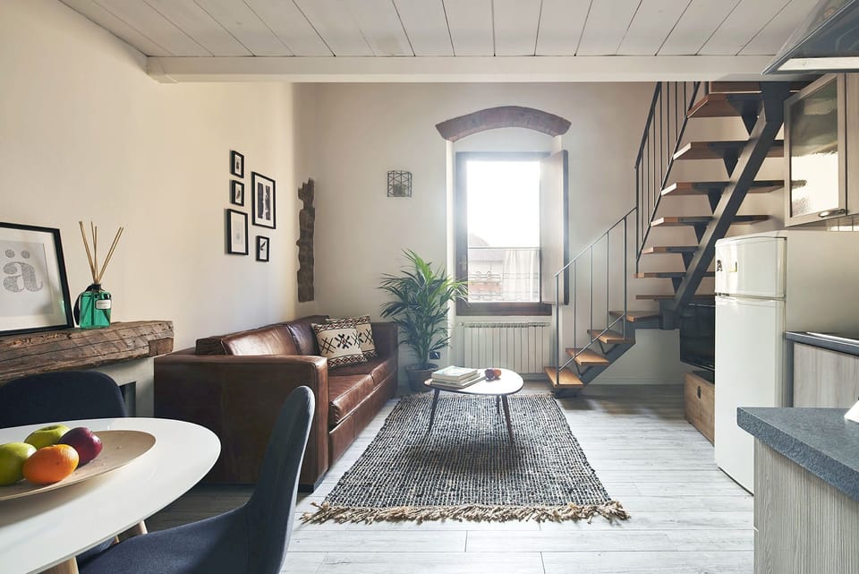 Apartment, 1 Bedroom | Living area | TV