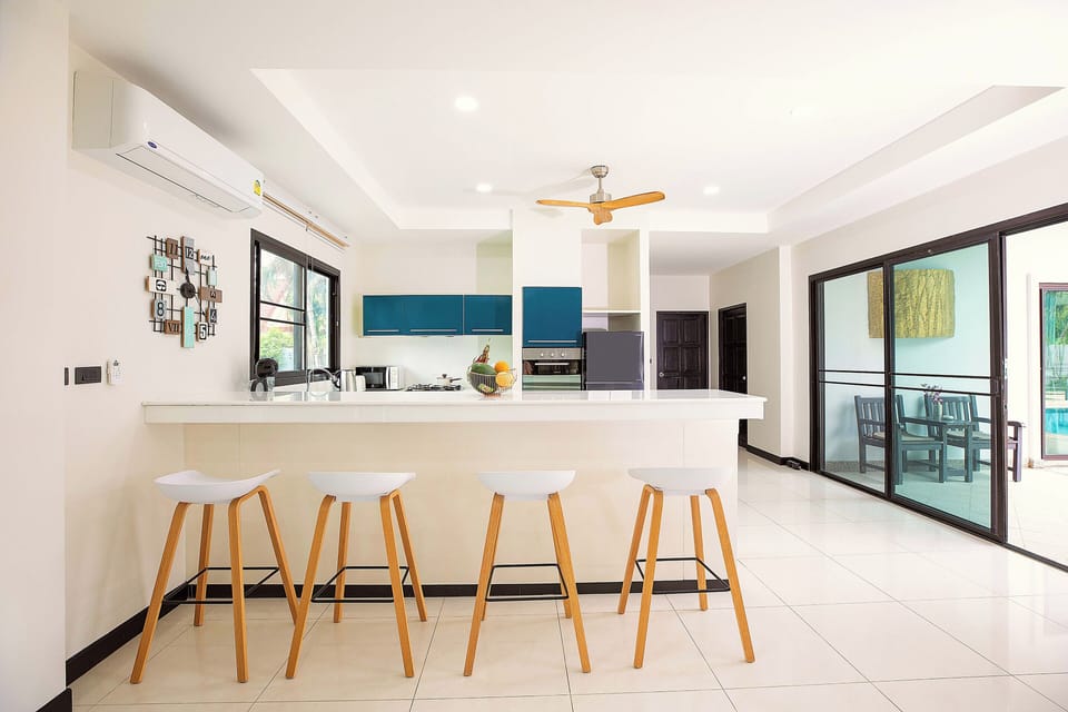 3 Bedrooms Pool Villa | Private kitchen | Fridge, microwave, oven, stovetop