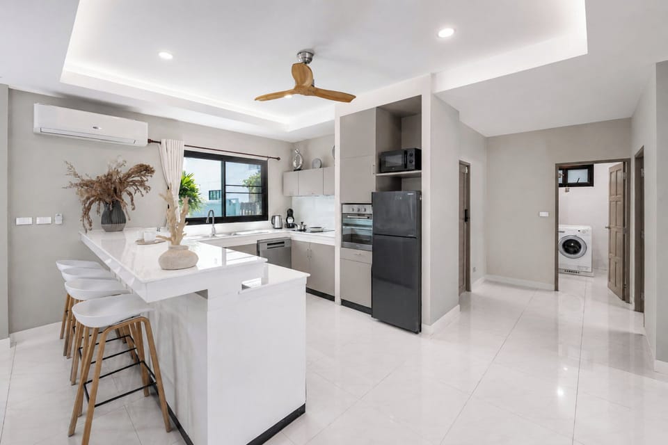 3 Bedrooms Pool Villa | Private kitchen | Coffee/tea maker, fridge, microwave, oven