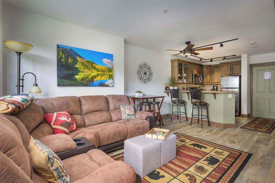 Exceptionally spacious one bedroom condo with an open floor plan
