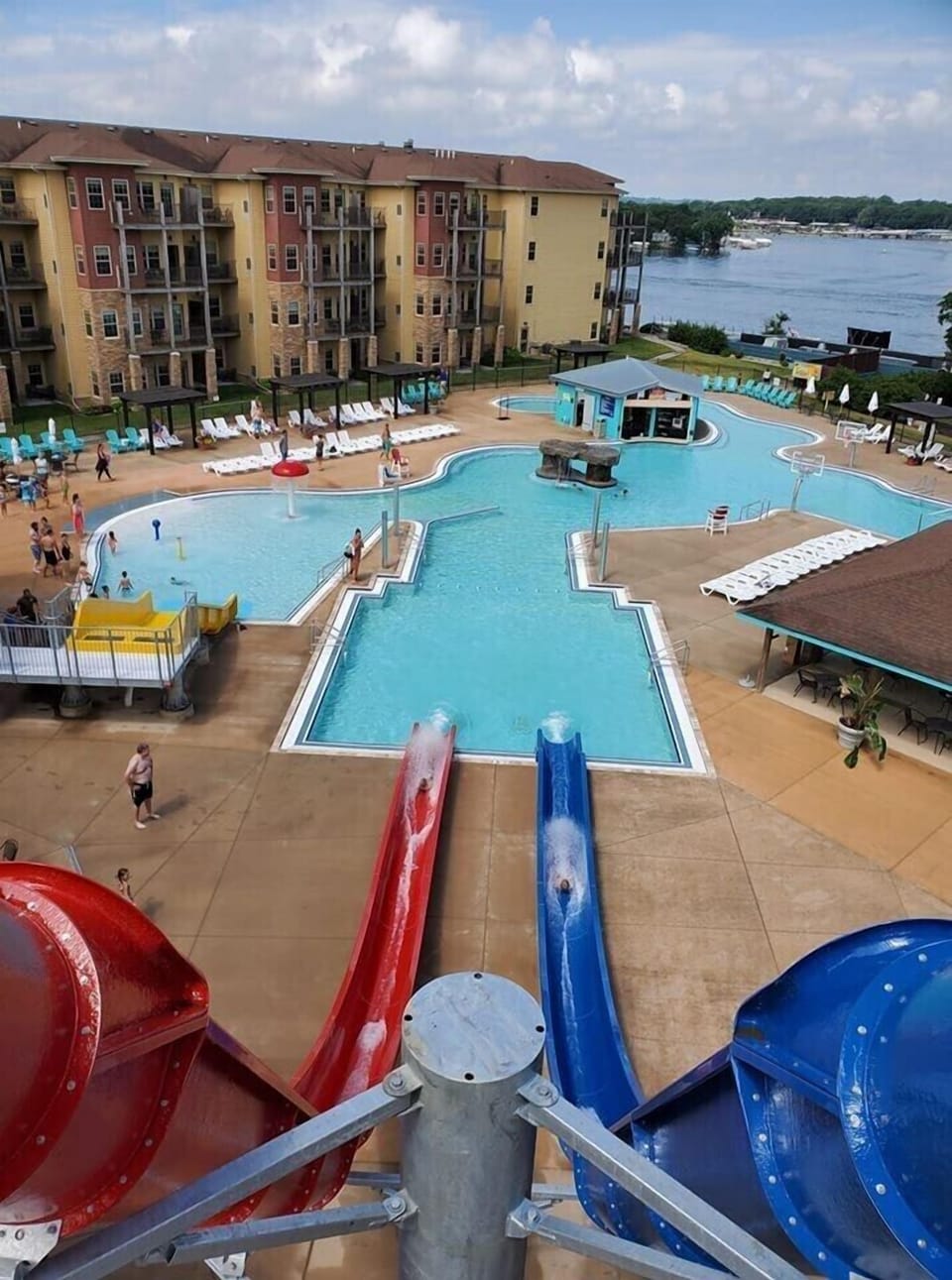 The new outdoor pool is open!!   