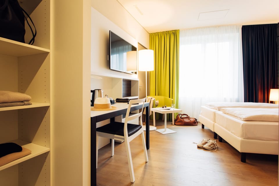 Flat-screen TV, books