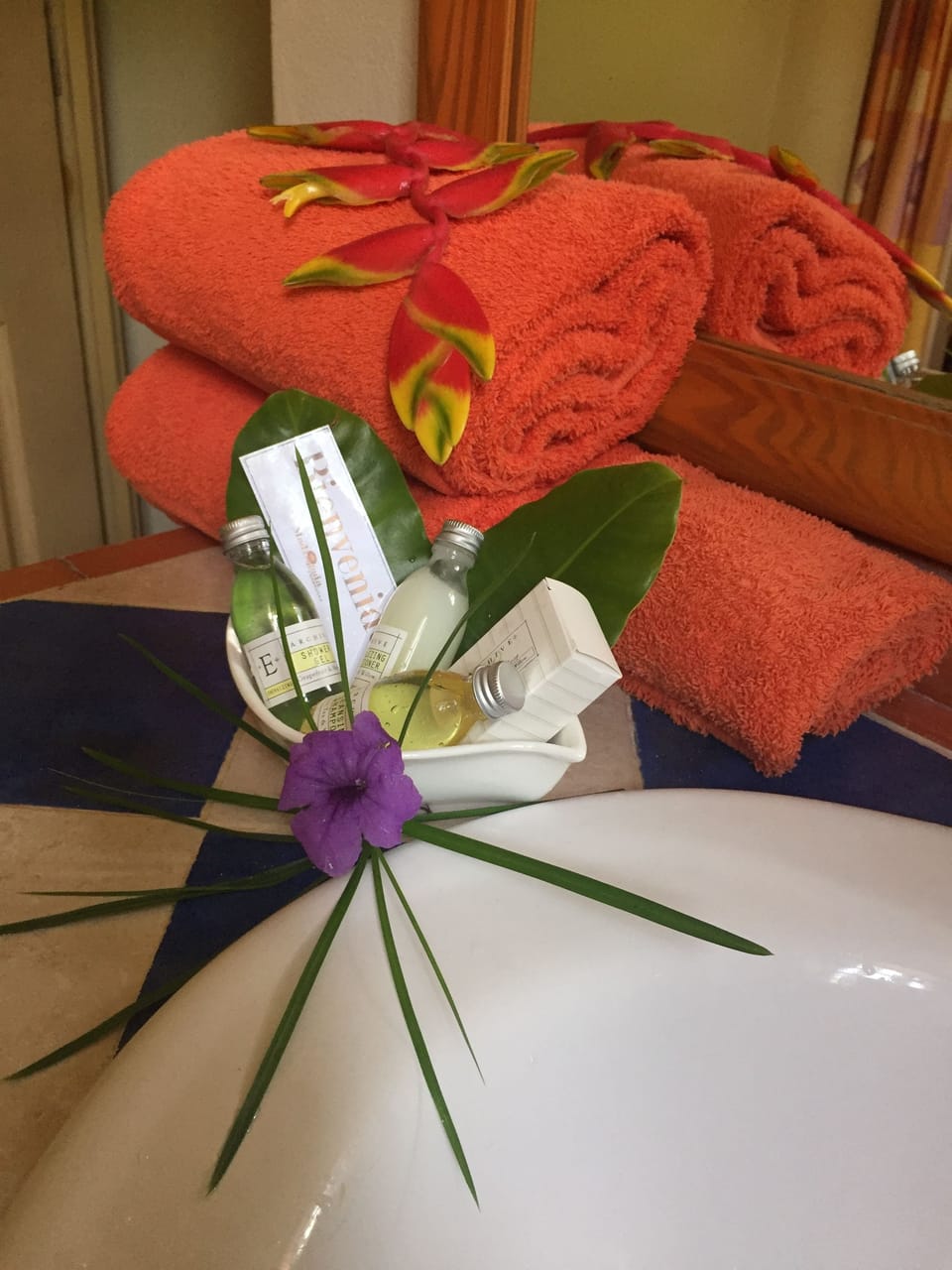In-room safe, individually decorated, laptop workspace