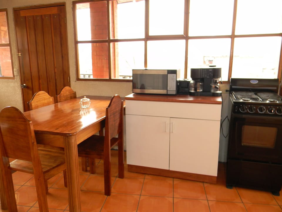 Apartment, 1 Double Bed, Non Smoking, City View | Private kitchen | Coffee/tea maker, full-size fridge, microwave, oven