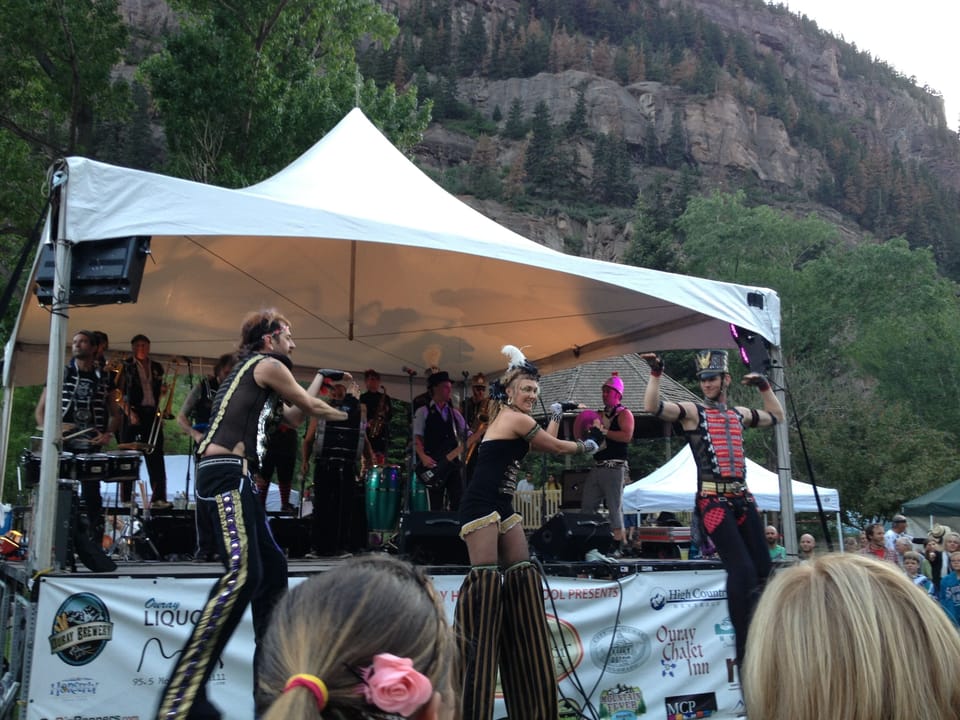 Walk to the free concerts in the park, every thursday in June!!