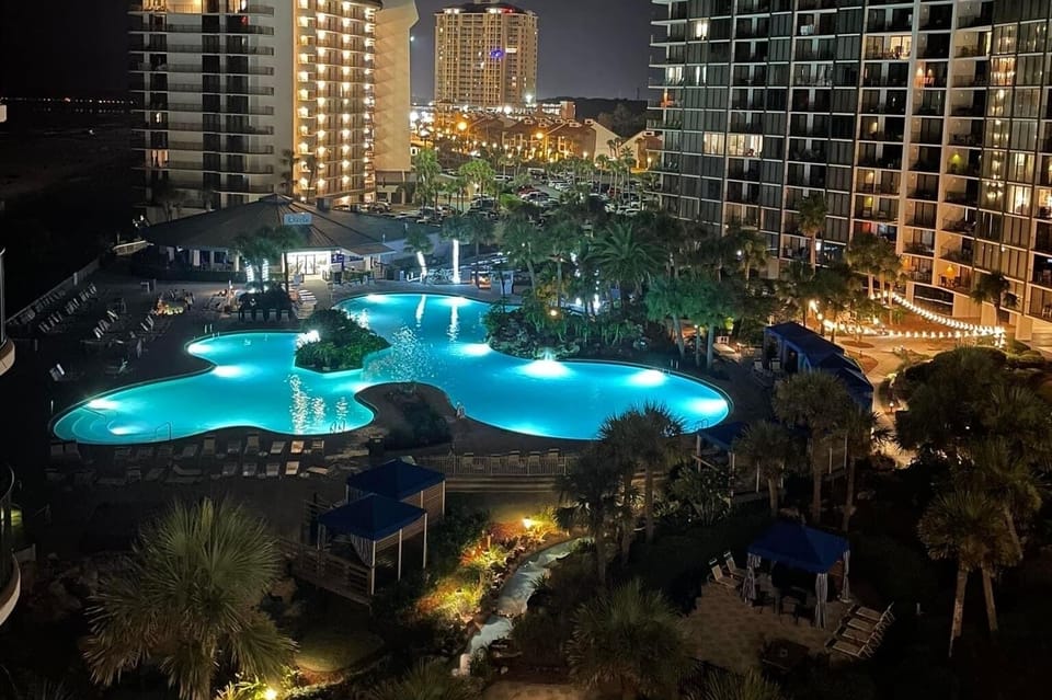 Lagoon Pool @ night