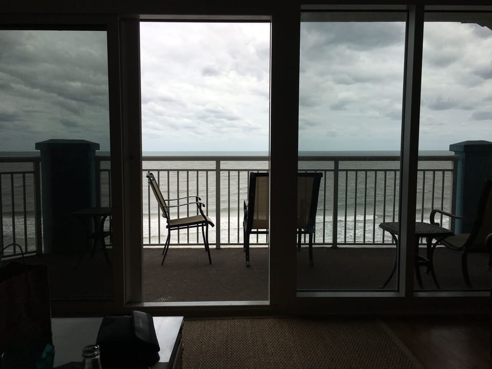 Just another day in Paradise! All you see is the sky & ocean waves. 