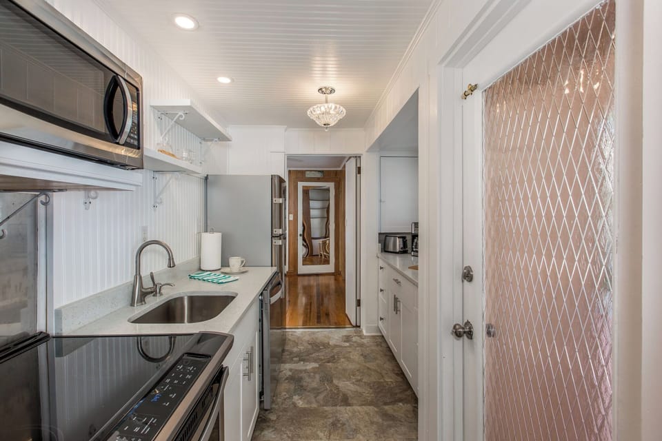 Fully equipped kitchen with modern appliances