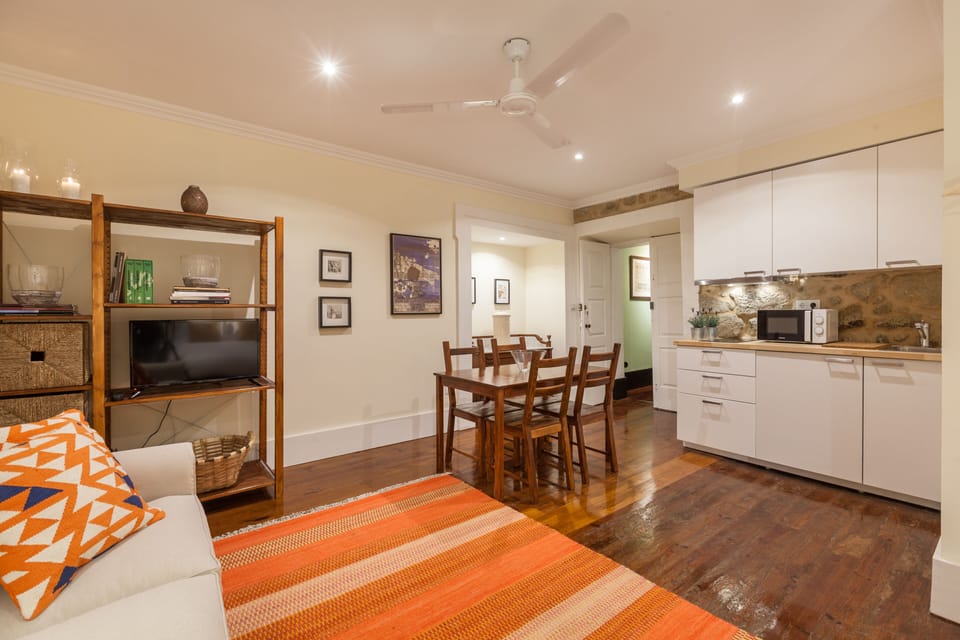 Living area | 23-inch TV with cable channels, books