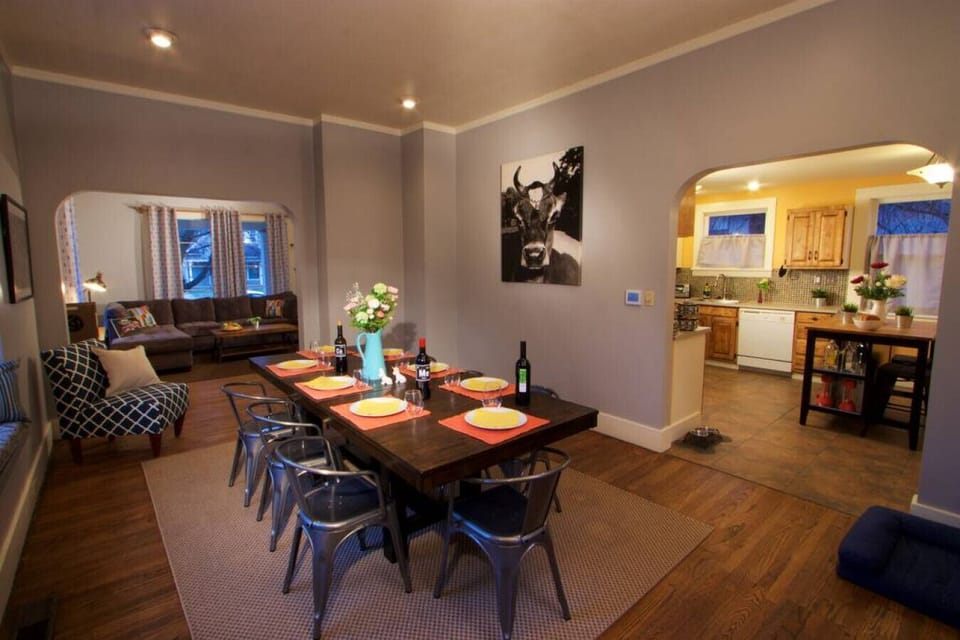 Main floor dining room off living room and kitchen